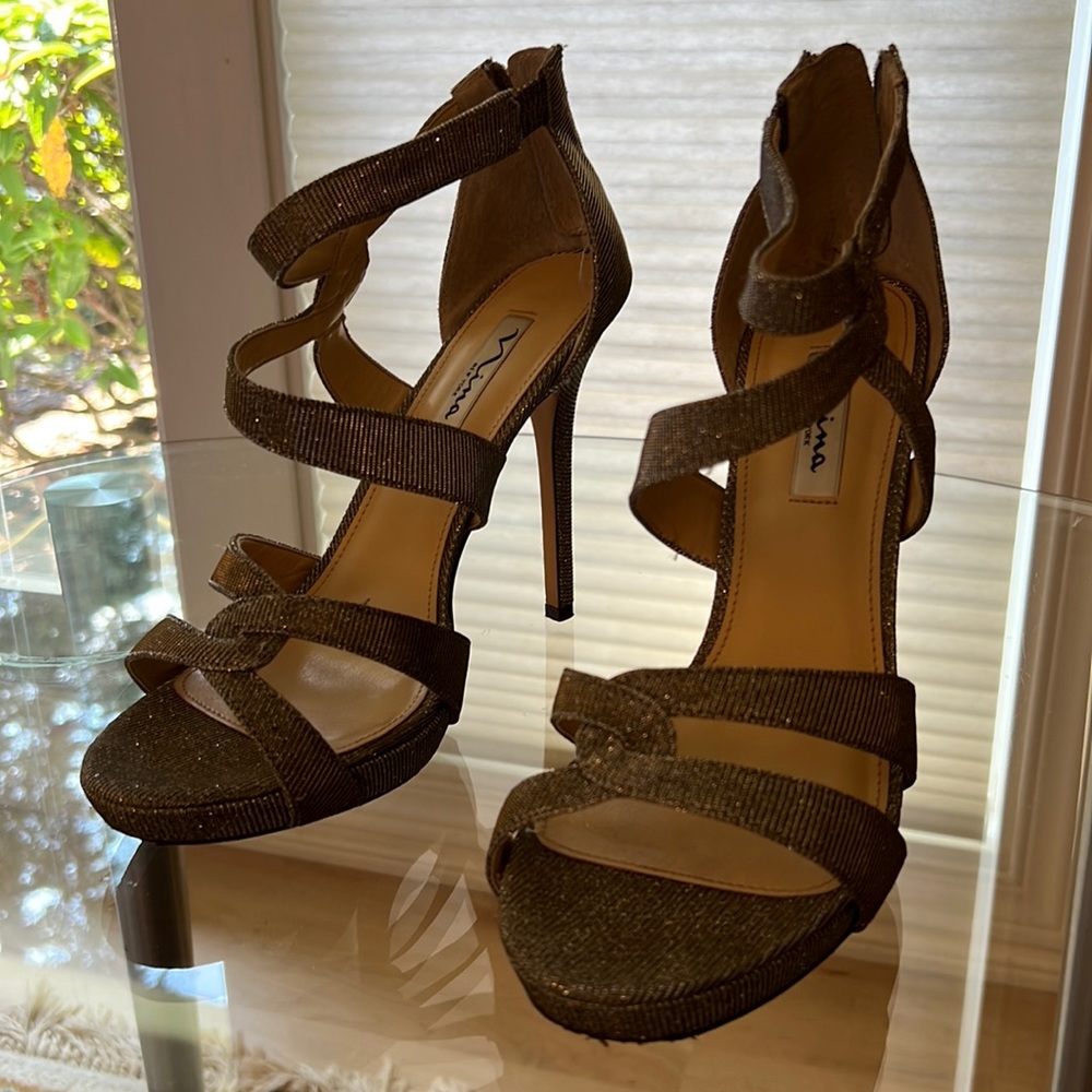 Nina sparkly party heels!